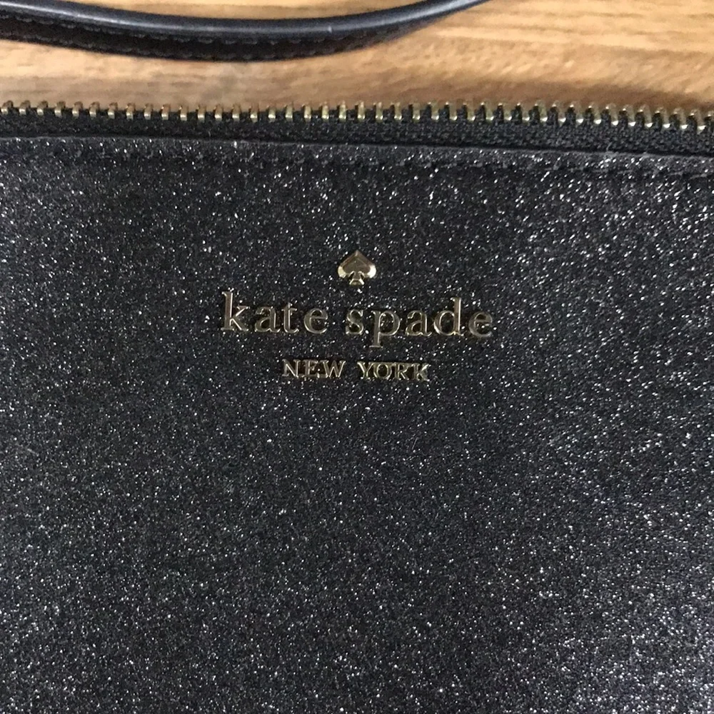 Kate Spade Joely Black Glitter Crossbody Bag
